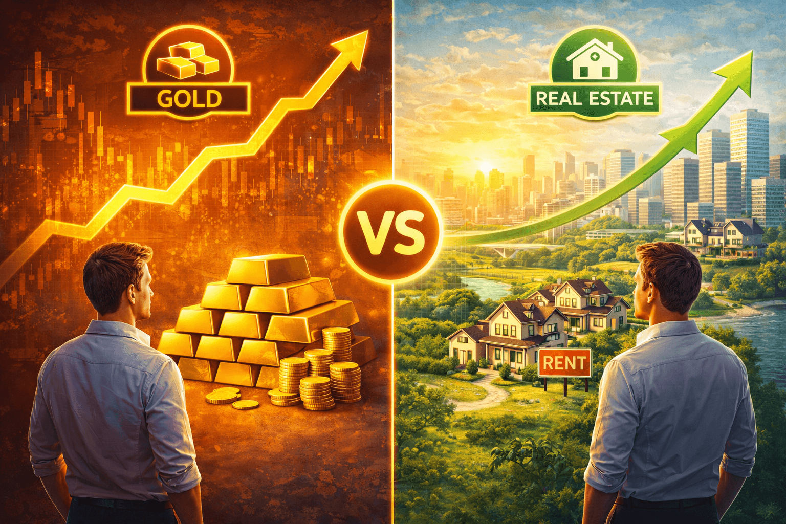 bất động sản và vàng