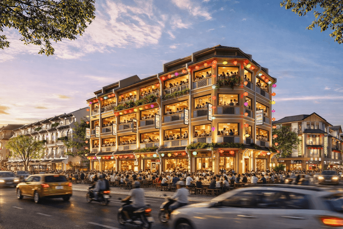 Nhà phố Boulevard Prime Cần Giờ với mỏ vàng tiêu dùng từ 5.000 căn hộ trước cửa