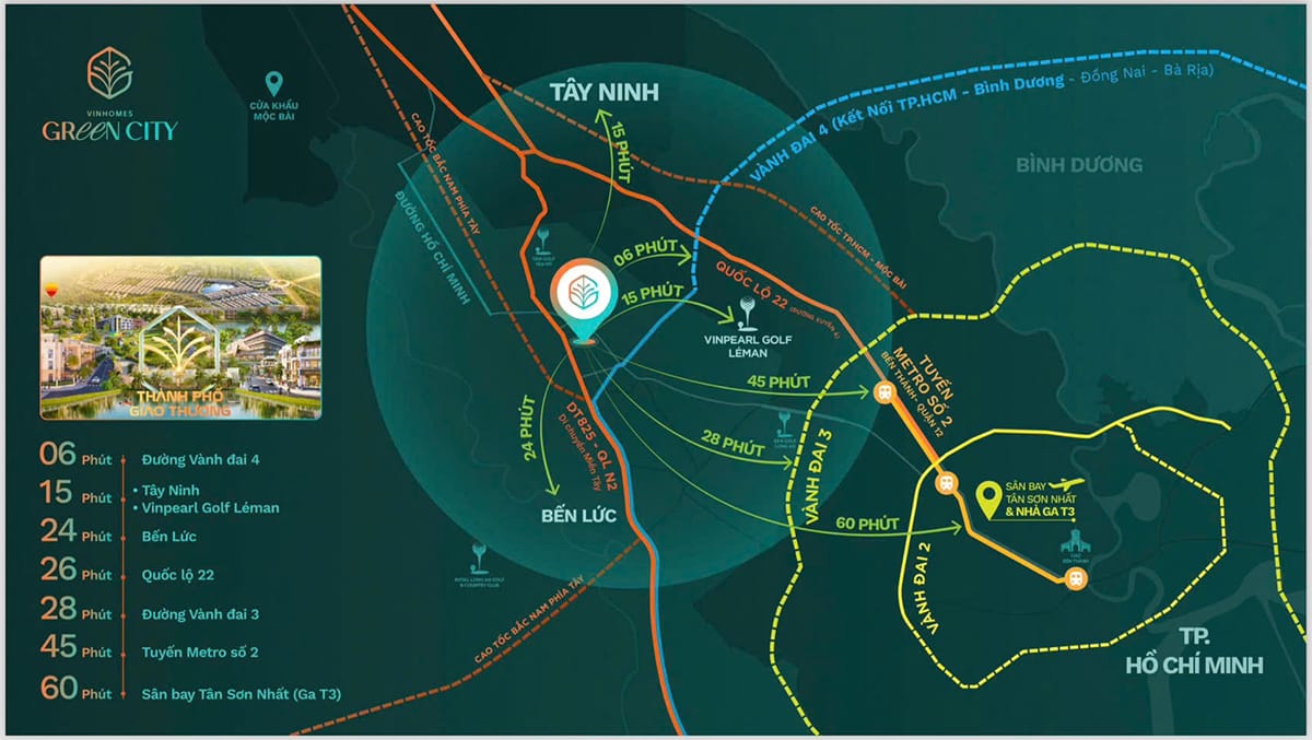 Tiềm năng Vinhomes Green City nằm trọn trong mạch máu Vành đai 3 và 4